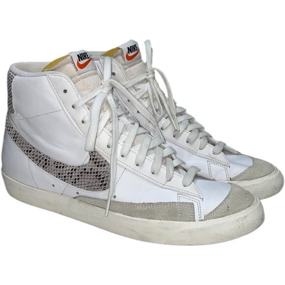 NIKE Blazer Mid Vintage Snakeskin Swoosh Sneakers CI1176-101Size: US 12